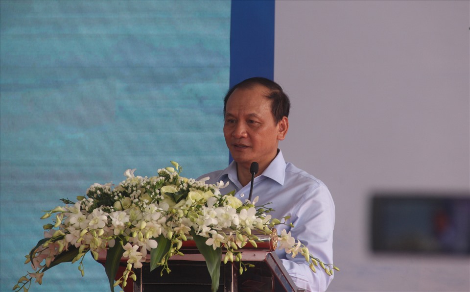 Thứ trưởng Bộ GTVT – Nguyễn Nhật phát biểu chỉ đạo. Ảnh: N.T