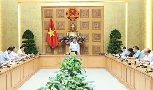 Phó Thủ tướng Thường trực Chính phủ Trương Hòa Bình phát biểu tại Phiên họp - Ảnh: VGP/Lê Sơn