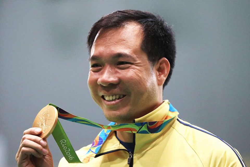 Xạ thủ Hoàng Xuân Vinh đoạt 1 huy chương vàng, 1 huy chương bạc tại Olympic 2016, thành tích cao nhất ở đấu trường quốc tế của Thể thao Việt Nam. Ảnh: Getty
