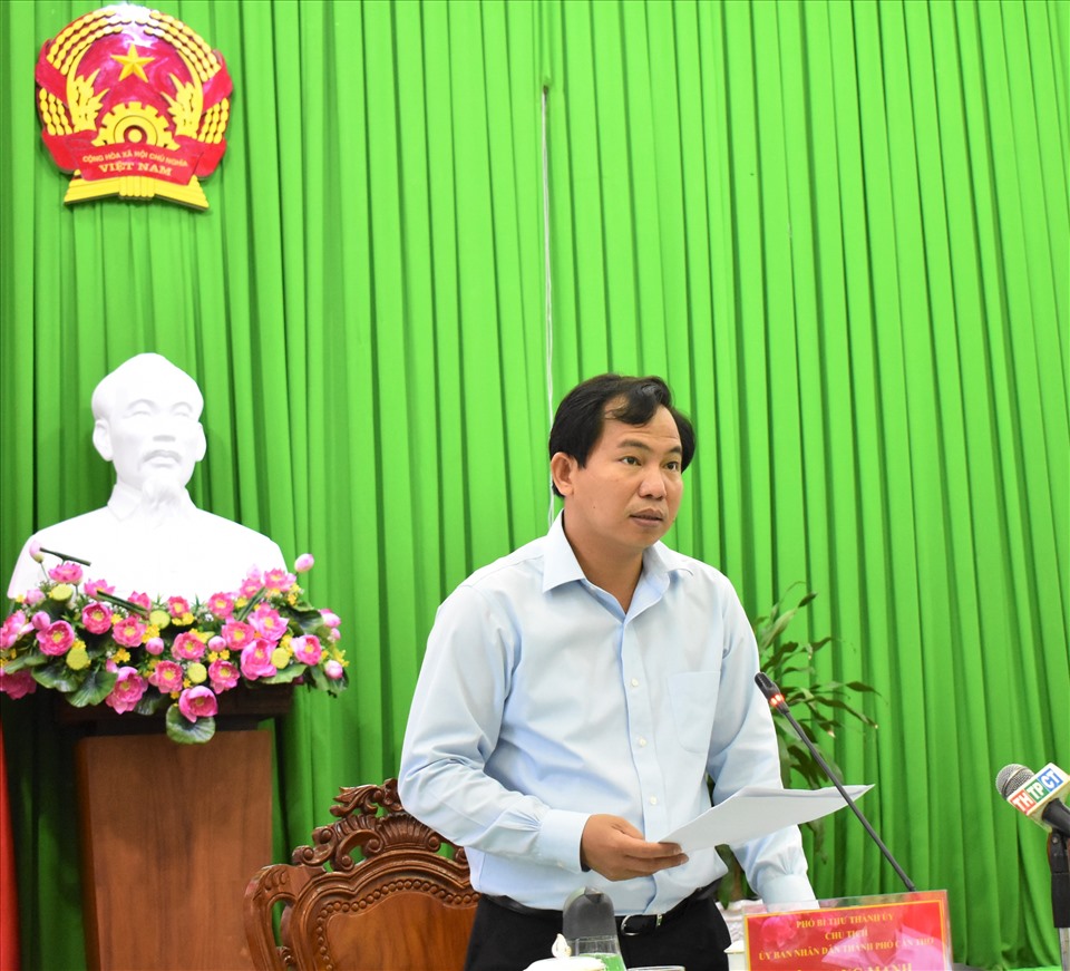 Chủ tịch UBND TP.Cần Thơ Lê Quang Mạnh phát biểu chỉ đạo tại hội nghị. Ảnh: Thành Nhân