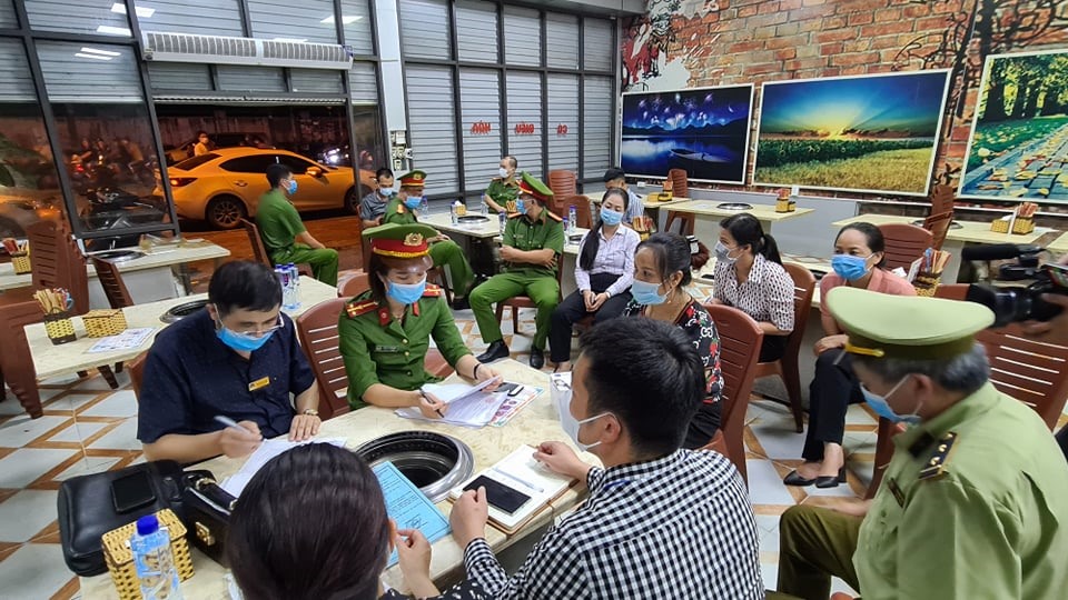 Đoàn kiểm tra liên ngành Thành phố Bắc Ninh.