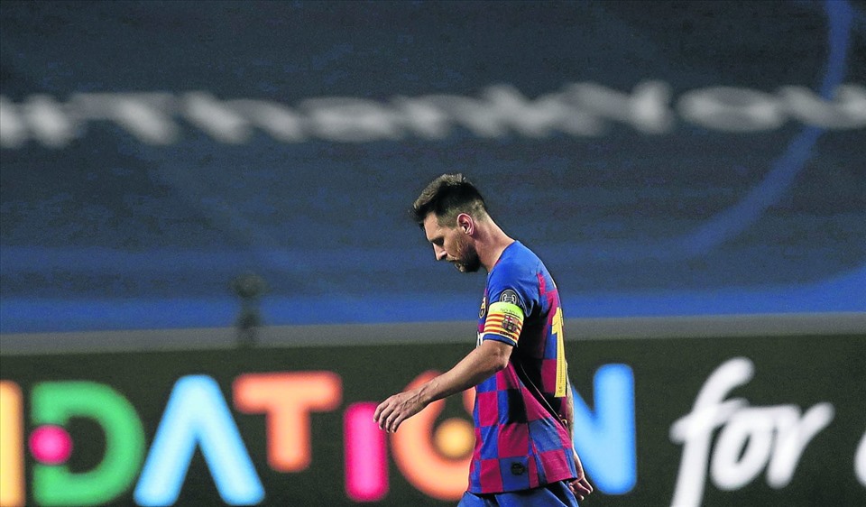 Messi đã quá thất vọng. Ảnh: Getty Images