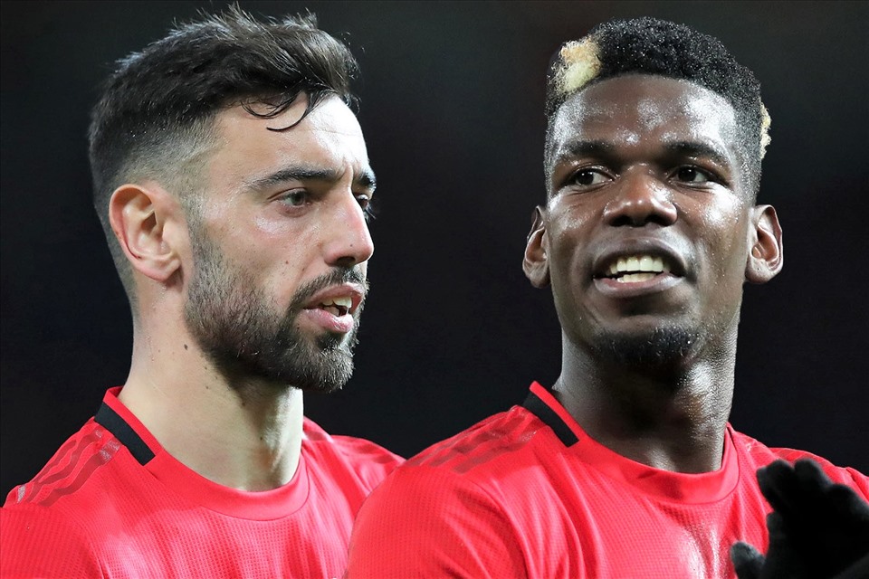 Paul Pogba đã tìm lại cảm hứng chơi bóng kể từ khi Bruno Fernandes tới Man United. Ảnh: Getty Images