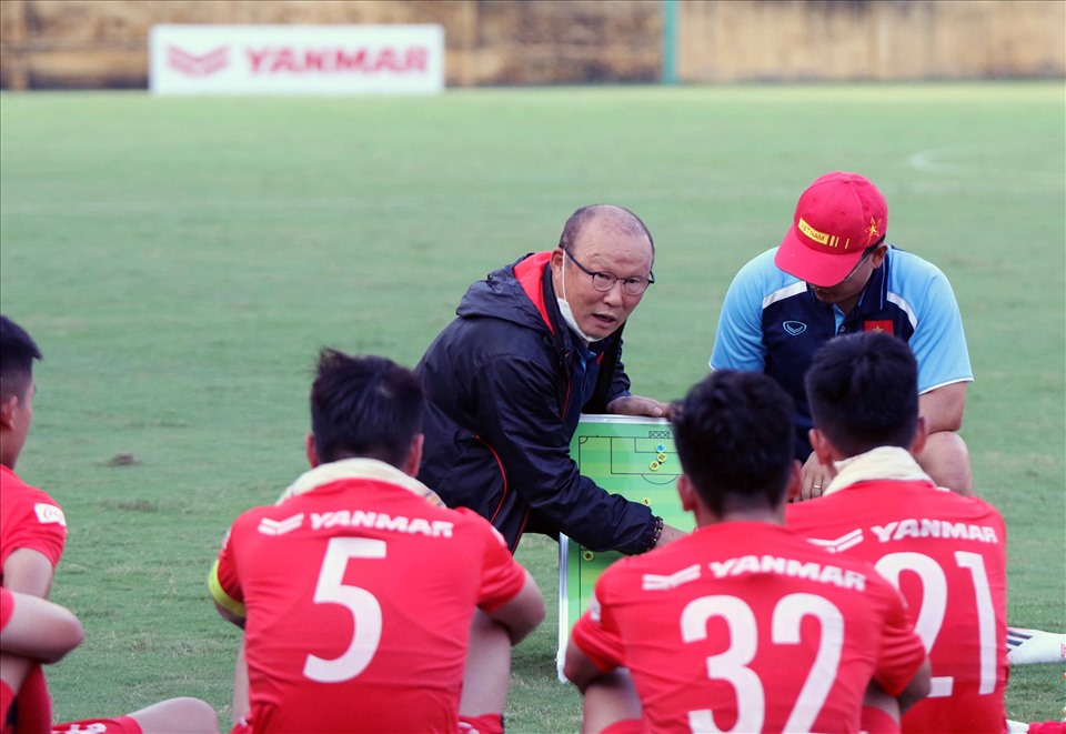 Huấn luyện viên Park Hang-seo đã có những đánh giá riêng của mình về sự thể hiện của các học trò. Ảnh: VFF