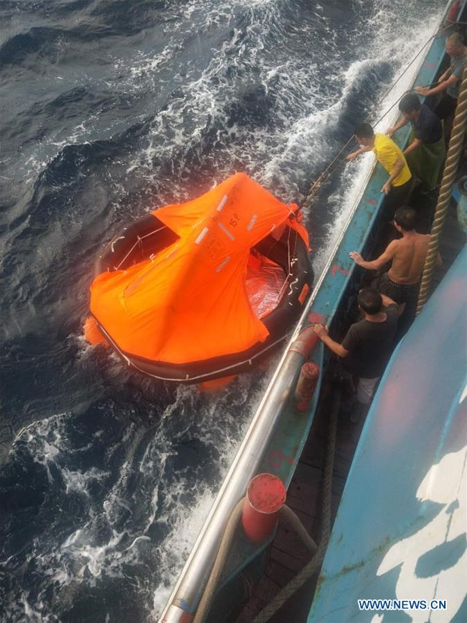 Chìm tàu cá ở đảo Bình Đàm, tỉnh Phúc Kiến, 12 người mất tích. Ảnh: Tân Hoa Xã
