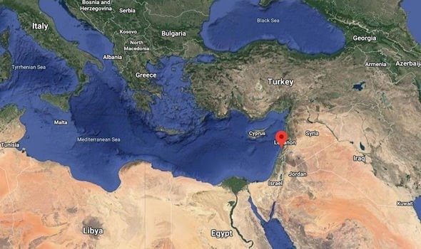 Lebanon nằm ở Tây Á. Ảnh: Google Map