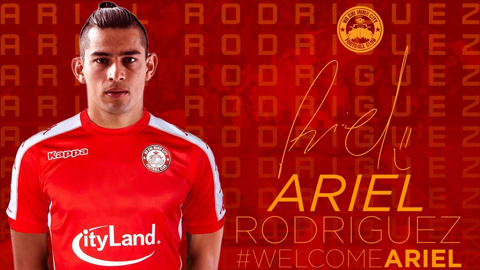 Chân sút Ariel Rodriguez được định giá hơn 7,4 tỉ đồng. Anh từng khoác áo tuyển Costa Rica và đã thi đấu cho 2 CLB Thái Lan. Ảnh: Fanpage CLB TP.HCM.