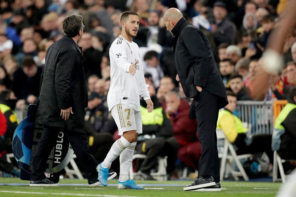 Eden Hazard là cầu thủ đắt giá nhất mà Zidane đưa về Real Madrid. Ảnh: Getty Images