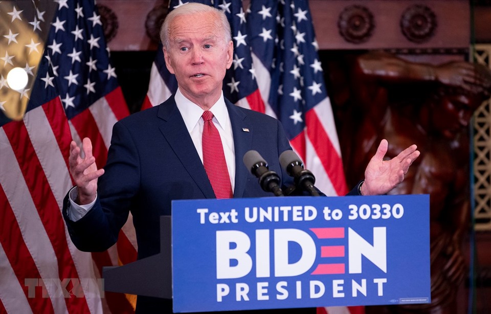 Ứng viên Joe Biden của đảng Dân chủ. Ảnh: AFP