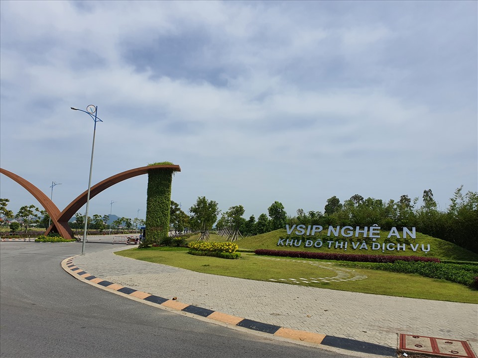 Khu đô thị và dịch vụ VSIP Nghệ An tại thị trấn Hưng Nguyên. Ảnh: Quang Đại