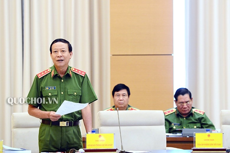 Thượng tướng Lê Quý Vương - Thứ trưởng Bộ Công an. Ảnh Quochoi.vn