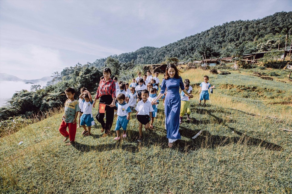 Ảnh do Lê Quang Long chụp trong chuyến đi đến điểm trường Tắk Pổ.