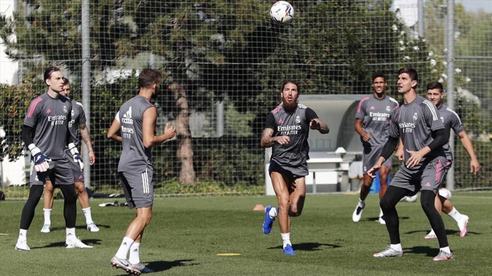 Bale trở lại Madrid nhưng không tham gia tập cùng các đồng đội. Ảnh: Real Madrid