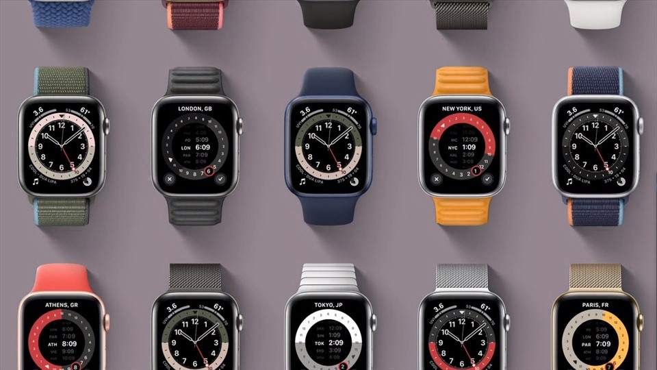 Apple Watch Series 6 ra mắt với nhiều màu mới. Ảnh: Apple.