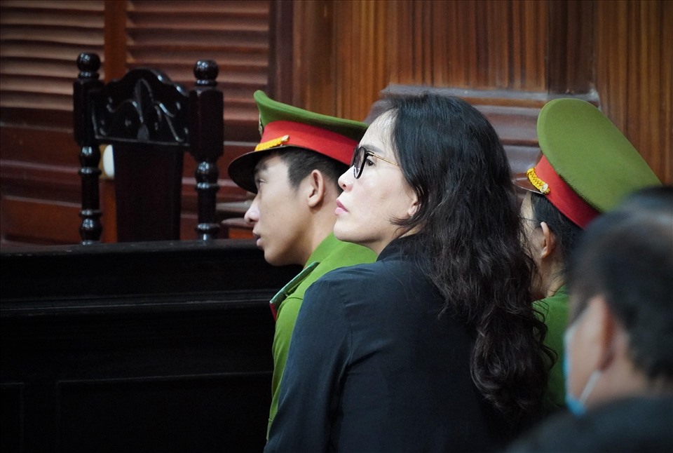 Bị cáo Lê Thị Thanh Thúy tại phiên tòa. Ảnh: Anh Tú