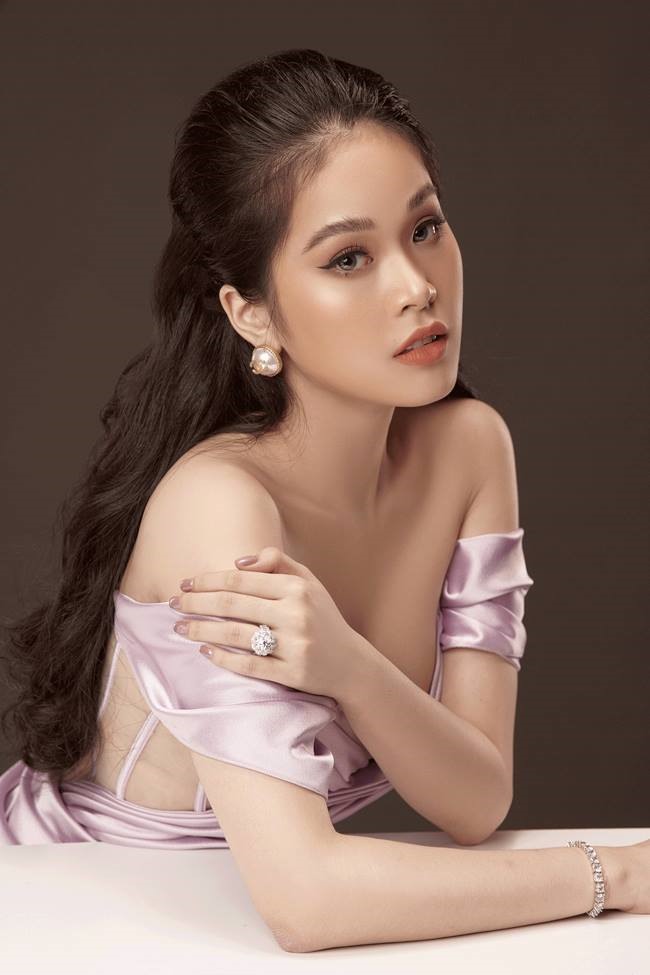 Vẻ đẹp ngọt ngào của Mỹ Ngân - thí sinh Hoa hậu Việt Nam 2020. Ảnh: SV