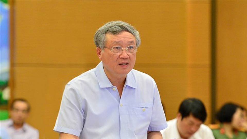 Chánh án Nguyễn Hoà Bình chỉ ra một số tồn tại hạn chế trong việc quản lý, sử dụng đất đai. Ảnh QH