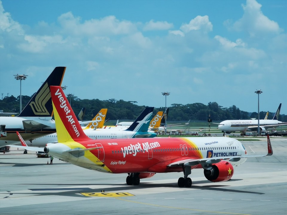 Vietjet bắt đầu mở lại đường bay quốc tế từ ngày 29.9. Ảnh: Vietjet.