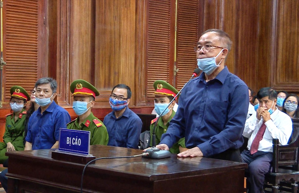 Bị cáo Nguyễn Thành Tài cho rằng sai phạm của bản thân chưa gây thiệt hại cho Nhà nước. Ảnh: Anh Tú