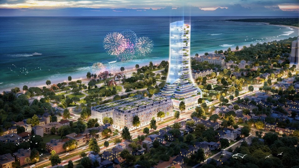 TNR Grand Palace Phú Yên với khối khách sạn thương mại dịch vụ 40 tầng chỉ cách bãi biển chưa đầy 300m kỳ vọng sẽ là biểu tượng cho sự phát triển của thành phố trẻ Tuy Hòa.