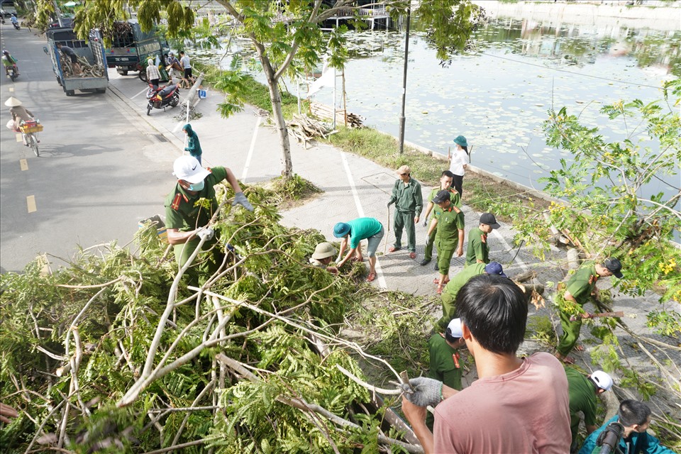 Đến chiều 19.9, công tác thu dọn cây đổ ngã và tổng vệ sinh thành phố cơ bản đã hoàn thành nhưng để khắc phục thiệt hại do bão gây ra vẫn còn nhiều khó khăn trước mắt.