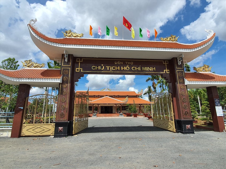 Đền thờ Bác Hồ tại xã Châu Thới, huyện Vĩnh Lợi, Bạc Liêu (ảnh Nhật Hồ)