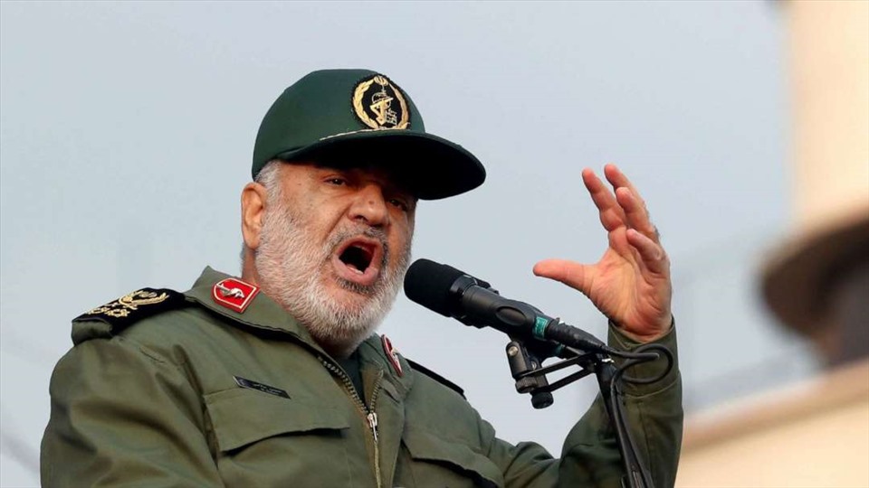 Chỉ huy Vệ binh Cách mạng Iran IRGC. Ảnh: AP