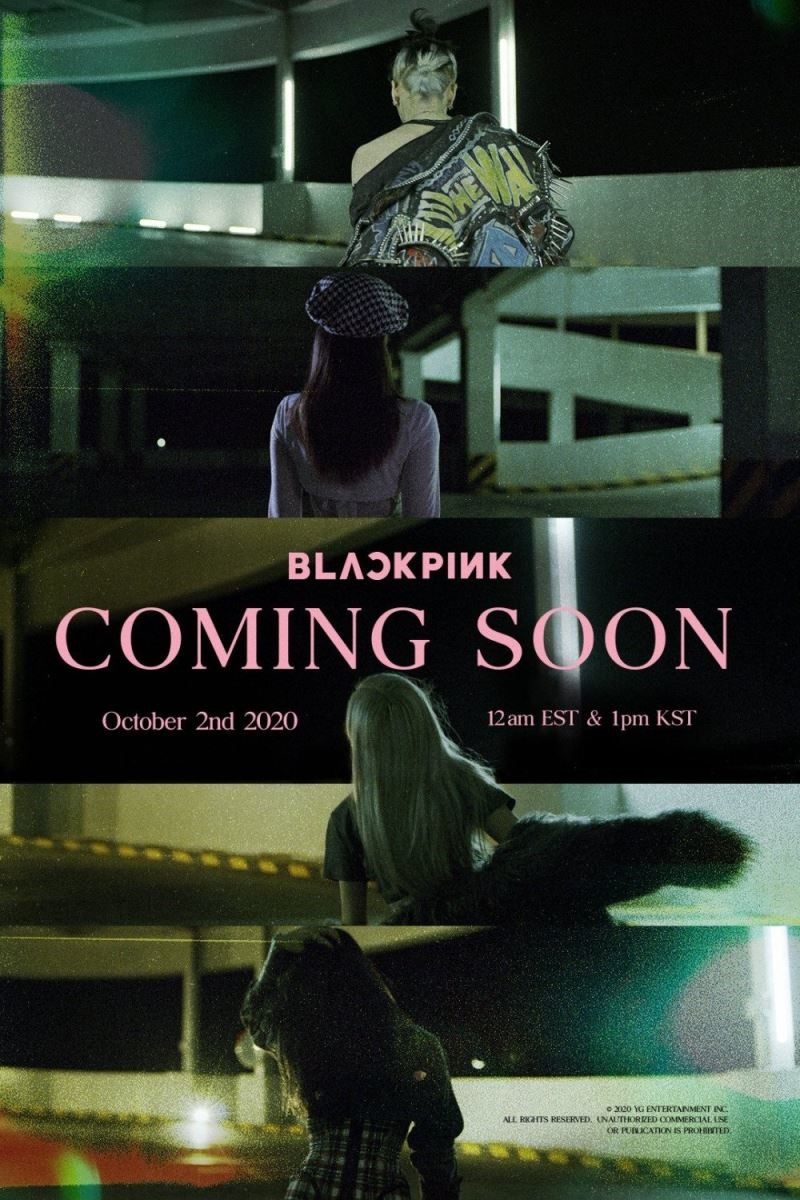 Poster thông báo ra album của nhóm Blackpink. Ảnh: Poster
