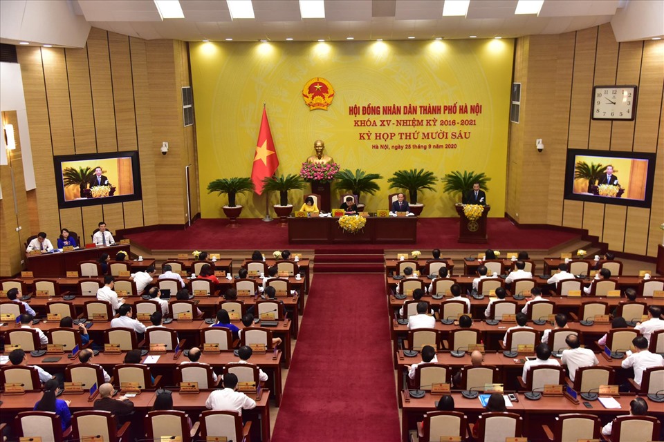 Kỳ họp thứ 16 HĐND TP Hà Nội bầu chức danh Chủ tịch UBND TP Hà Nội. Ảnh: Hải Nguyễn