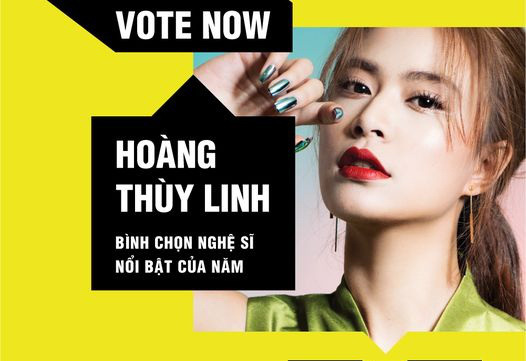 Hoàng Thuỳ Linh được lựa chọn vào bảng đề cử MTV Việt Nam. Ảnh: NV.