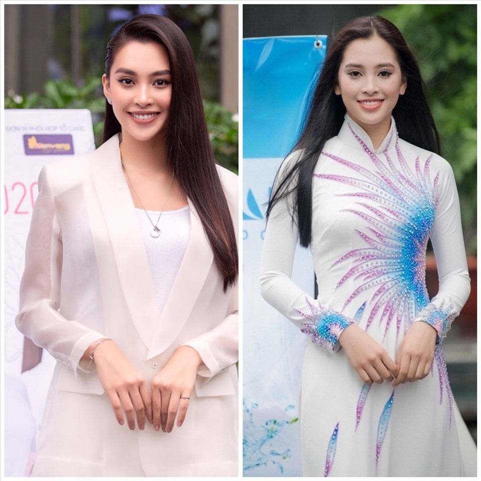 Hoa hậu Tiểu Vy cũng tinh nghịch tạo dáng như chính hình ảnh mình cách đây 2 năm tham gia sơ khảo phía Nam của Hoa hậu Việt Nam 2018.