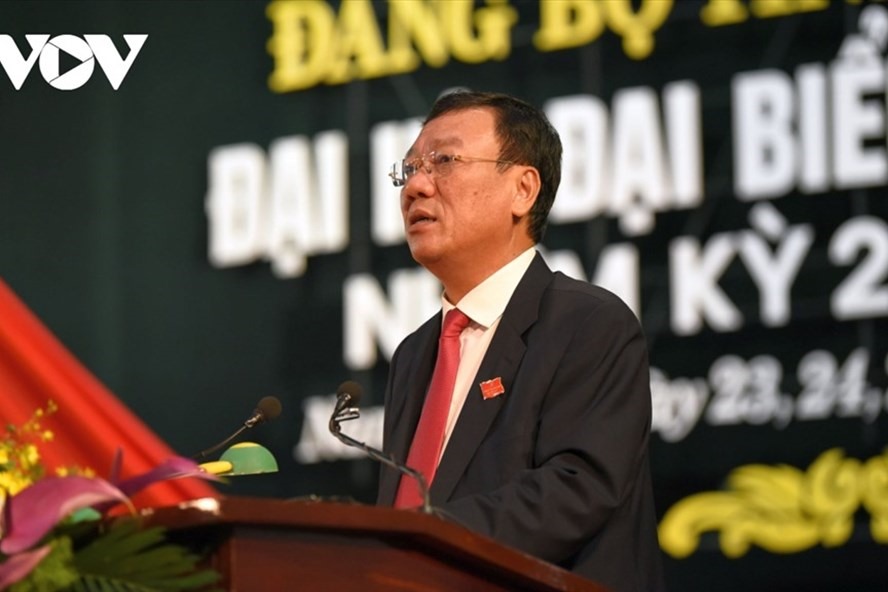 Ông Đoàn Hồng Phong tiếp tục giữ chức Bí thư Tỉnh ủy Nam Định nhiệm kỳ 2020-2025. Ảnh VOV.VN