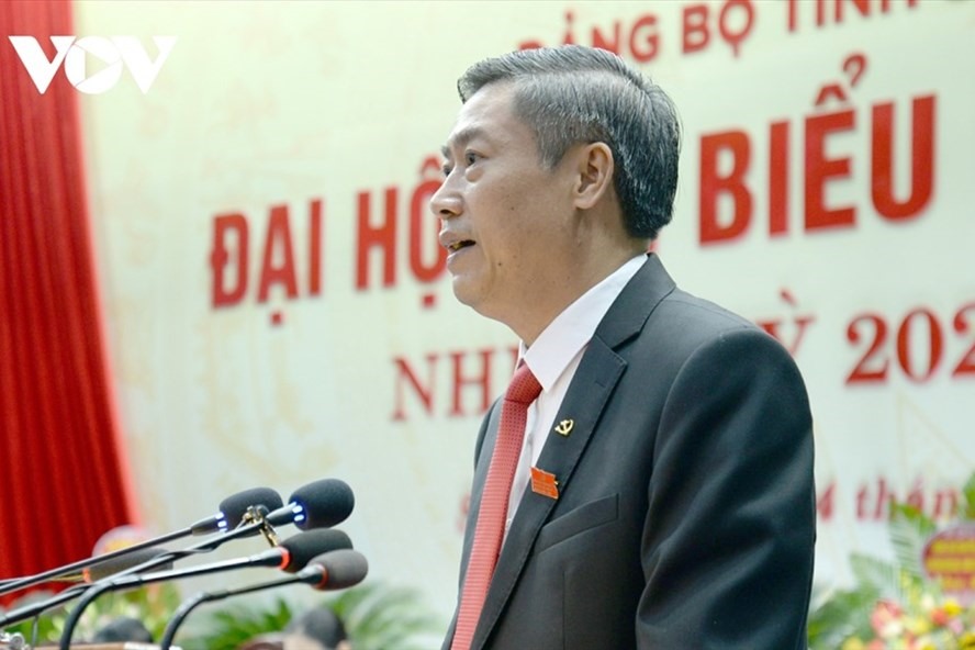 Ông Nguyễn Hữu Đông tái đắc cử Bí thư Tỉnh ủy Sơn La nhiệm kỳ 2020-2025. Ảnh VOV.VN