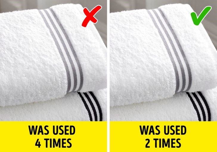 Sai lầm 7: Sử dụng một chiếc khăn quá lâu  Nhà vi sinh vật học Philip Tierno khuyến cáo chỉ nên sử dụng cùng một chiếc khăn không quá 3 lần trước khi giặt.