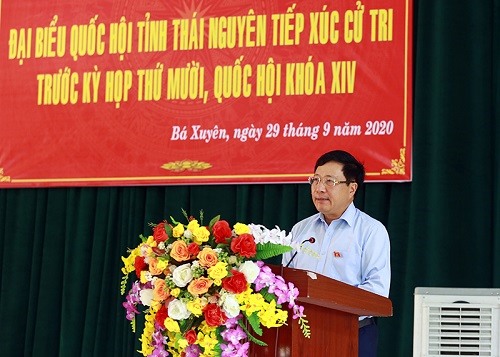 Phó Thủ tướng Chính phủ, Bộ trưởng Ngoại giao Phạm Bình Minh khẳng định quyết tâm rất lớn của Đảng, Nhà nước trong công cuộc phòng chống tham nhũng. Ảnh: VGP/Hải Minh