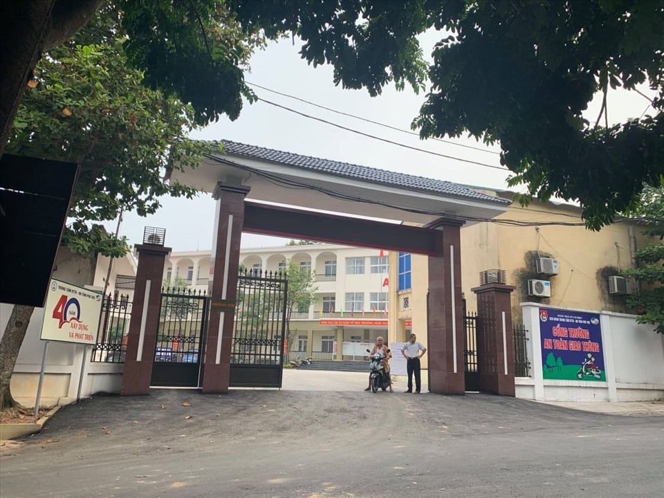 Trung tâm Kỹ thuật tổng hợp - Hướng nghiệp tỉnh Phú Thọ, nơi xảy ra vụ tai nạn lao động. Ảnh: Nguyễn Chuyên