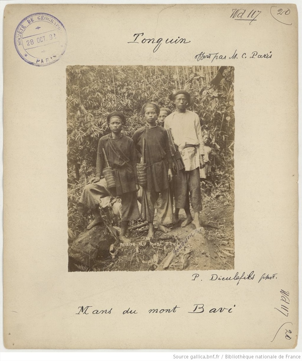Người thiểu số trên núi Ba Vì. Trang Gallica của Thư viện Quốc gia Pháp