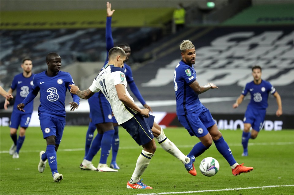 Tottenham có bàn gỡ hòa ở cuối trận. Ảnh: Getty Images