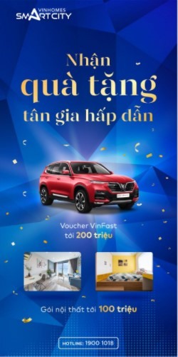 Ưu đãi lớn khi mua cả nhà và xe, tặng kèm hàng loạt voucher tại Sapphire 2 – Vinhomes Smart City gây chú ý.