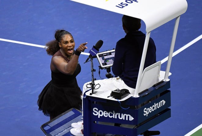 Serena không ít lần chửi trọng tài. Ảnh: WTA.