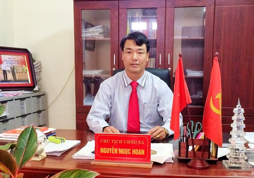 Ông Nguyễn Ngọc Hoan, Chủ tịch UBND xã Bảo Khê. Ảnh: Thu Lương.