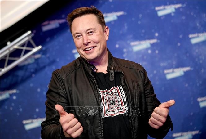 Khối tài sản 209 tỉ USD giúp Elon Musk củng cố vị trí tỉ phú giàu có nhất hành tinh. Ảnh: TTXVN