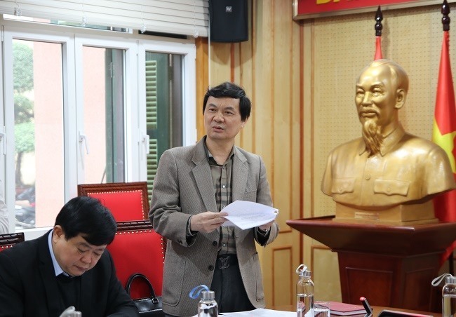 Ông Ngô Minh Tuấn - Tổng Biên tập Tạp chí Xây dựng Đảng, Trưởng Ban Thư ký Giải Búa liềm vàng lần thứ V - năm 2020. Ảnh Ngô Khiêm