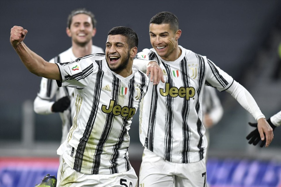 Juventus cũng mất đến 120 phút mới giành vé vào tứ kết Cúp Quốc gia Italia. Ảnh: AFP