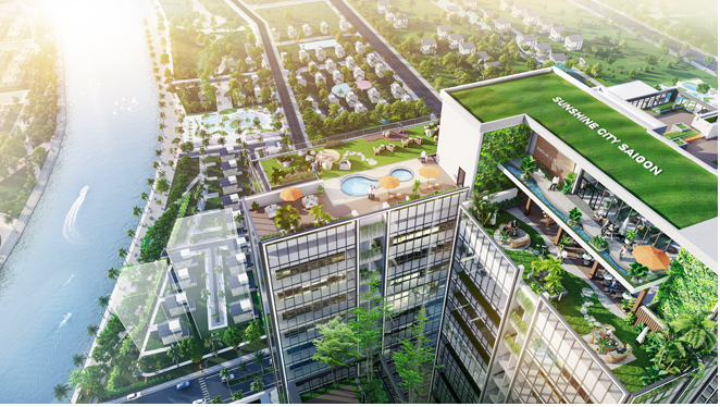 Những căn góc ôm trọn view sông Cả Cấm dự án Sunshine City Sài Gòn
