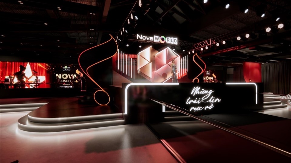 Sân khấu của Nova Concert được thiết kế độc đáo, sang trọng và ấm cúng
