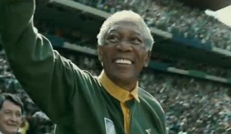 Nam diễn viên Morgan Freeman được khán giả biết đến trong phim “Invictus“. Ảnh nguồn: Xinhua.