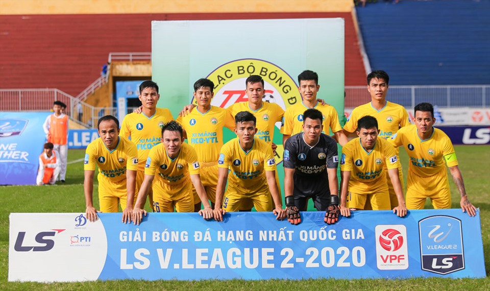 Câu lạc bộ Tây Ninh xin rút khỏi giải hạng Nhất 2021 vì không đủ kinh phí. Ảnh: VPF.