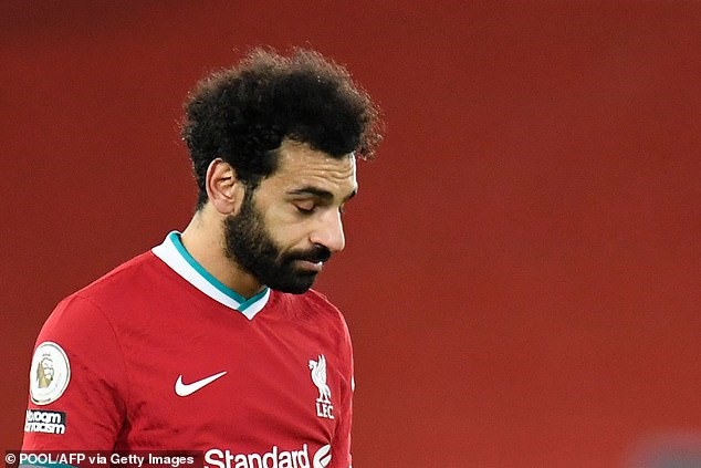 Salah không còn là chính mình. Ảnh: AFP.