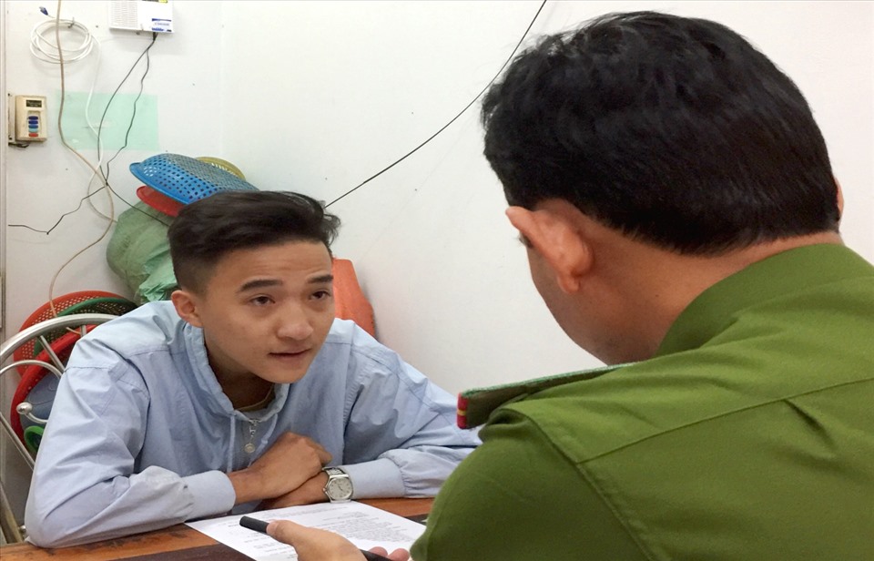 Bị can Nguyễn Phú Cường tại cơ quan điều tra. Ảnh: Vũ Tiến